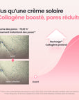 [Marque de skincare N°1 sur Amazon] Sérum solaire au collagène | Sans résidu blanc | SPF 50+, PA++++