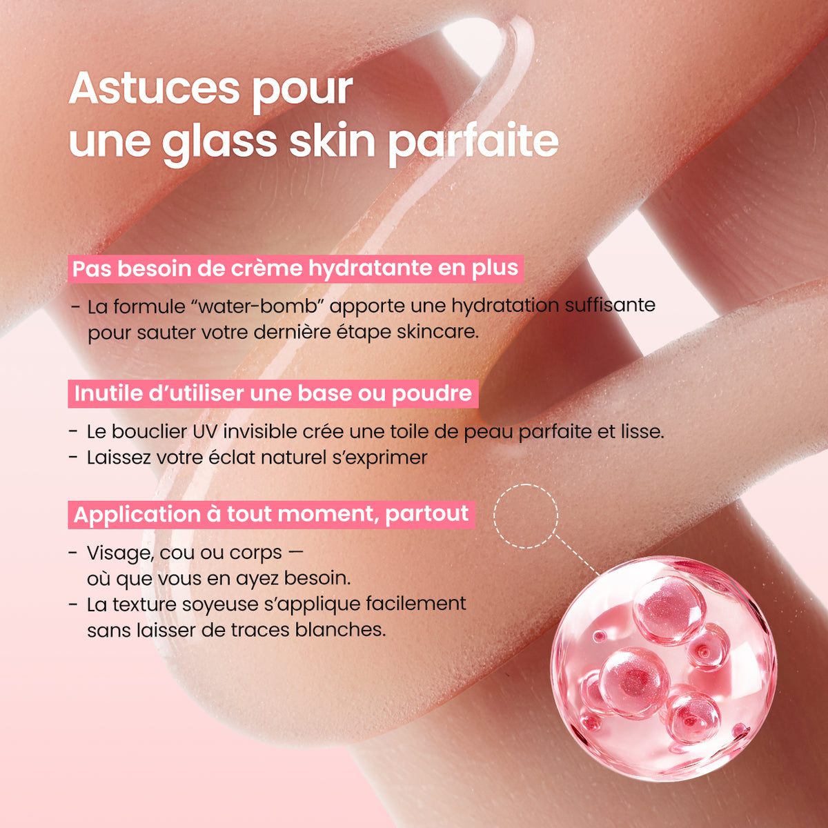[Marque de skincare N°1 sur Amazon] Sérum solaire au collagène | Sans résidu blanc | SPF 50+, PA++++