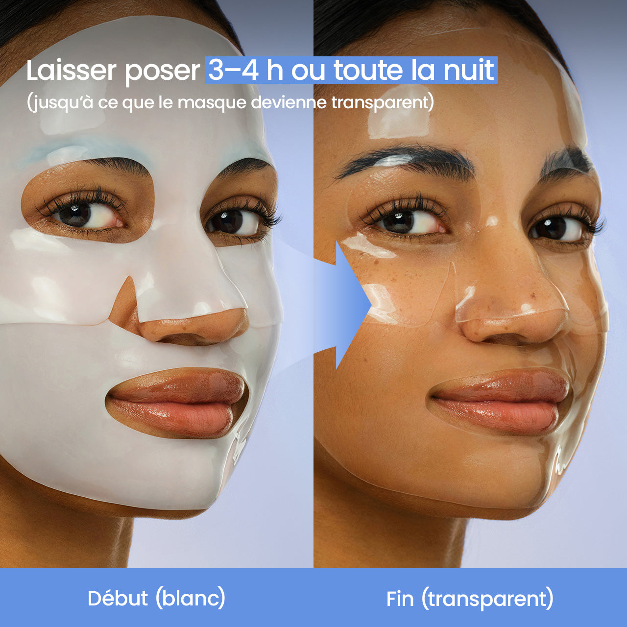 [Masque hydrogel N°1 mondial] Masque Cera-nol | Abaisse la température cutanée | Oligo-acide hyaluronique | Eau glaciaire alpine