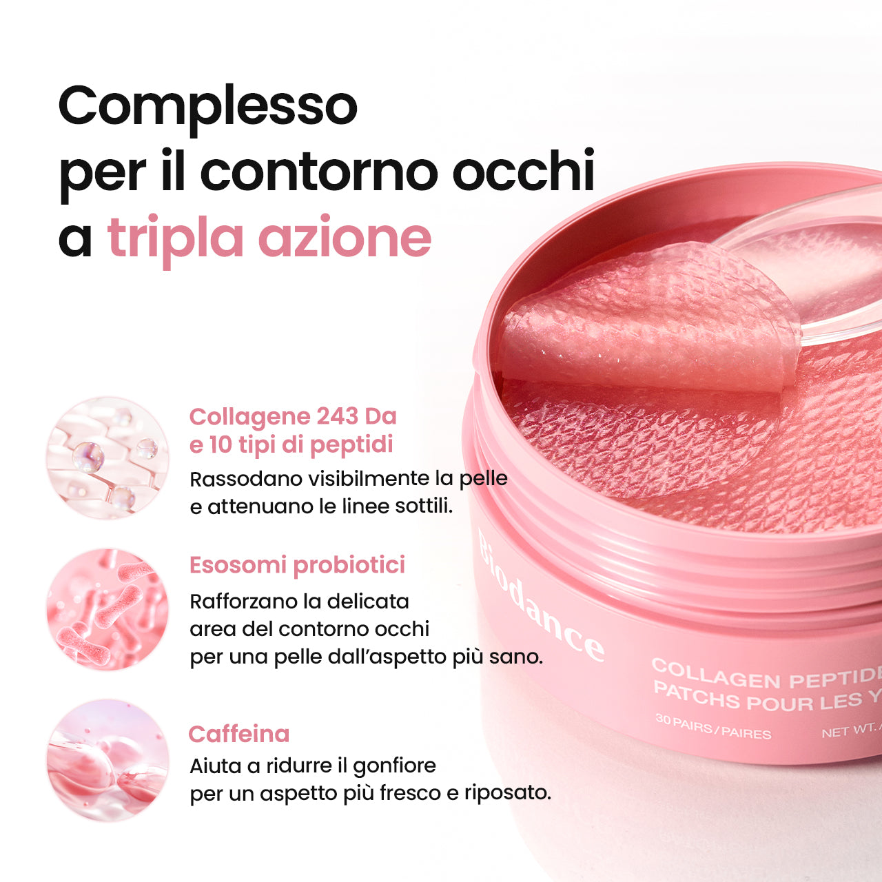 [Amazon N.1] Oltre 218 milioni venduti | Biodance Patch Occhi al Collagene e Peptidi