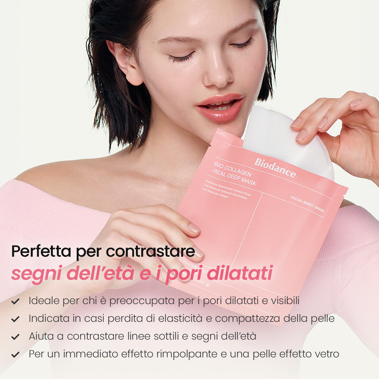 [N.1 su Amazon] 200M+ vendute | Maschera Gel al Collagene Biodance