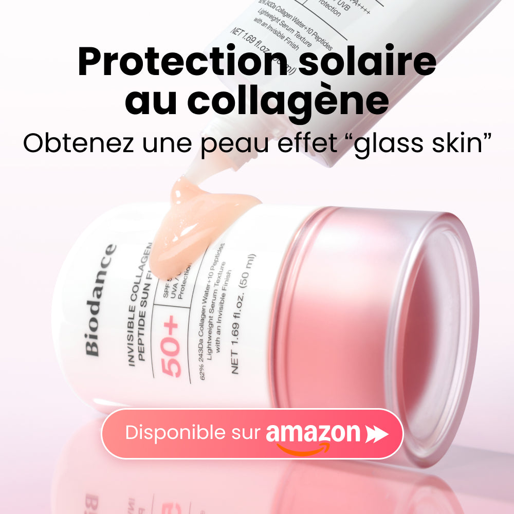 [Marque de skincare N°1 sur Amazon] Sérum solaire au collagène | Sans résidu blanc | SPF 50+, PA++++