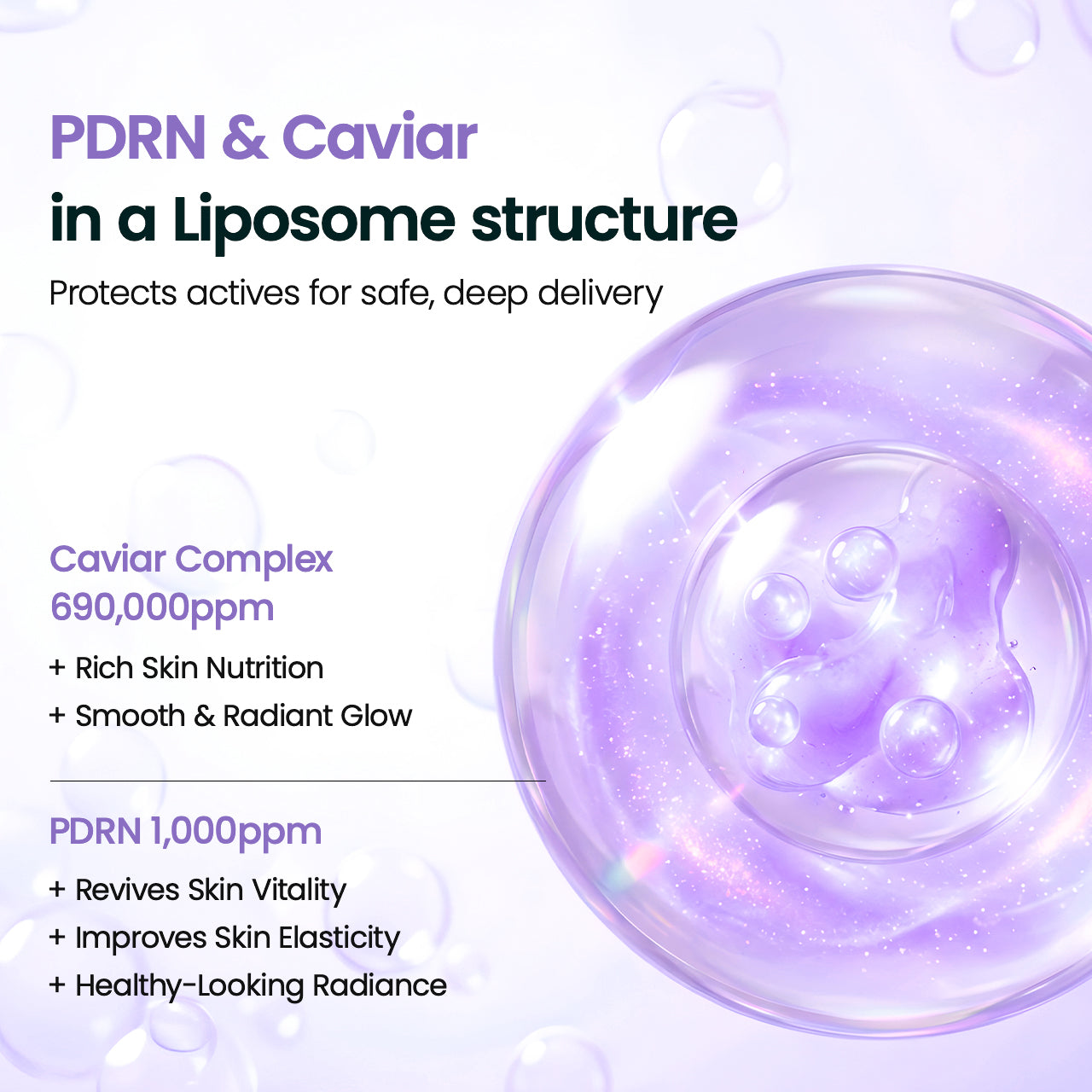 Caviar PDRN Liposome Bubble Booster
