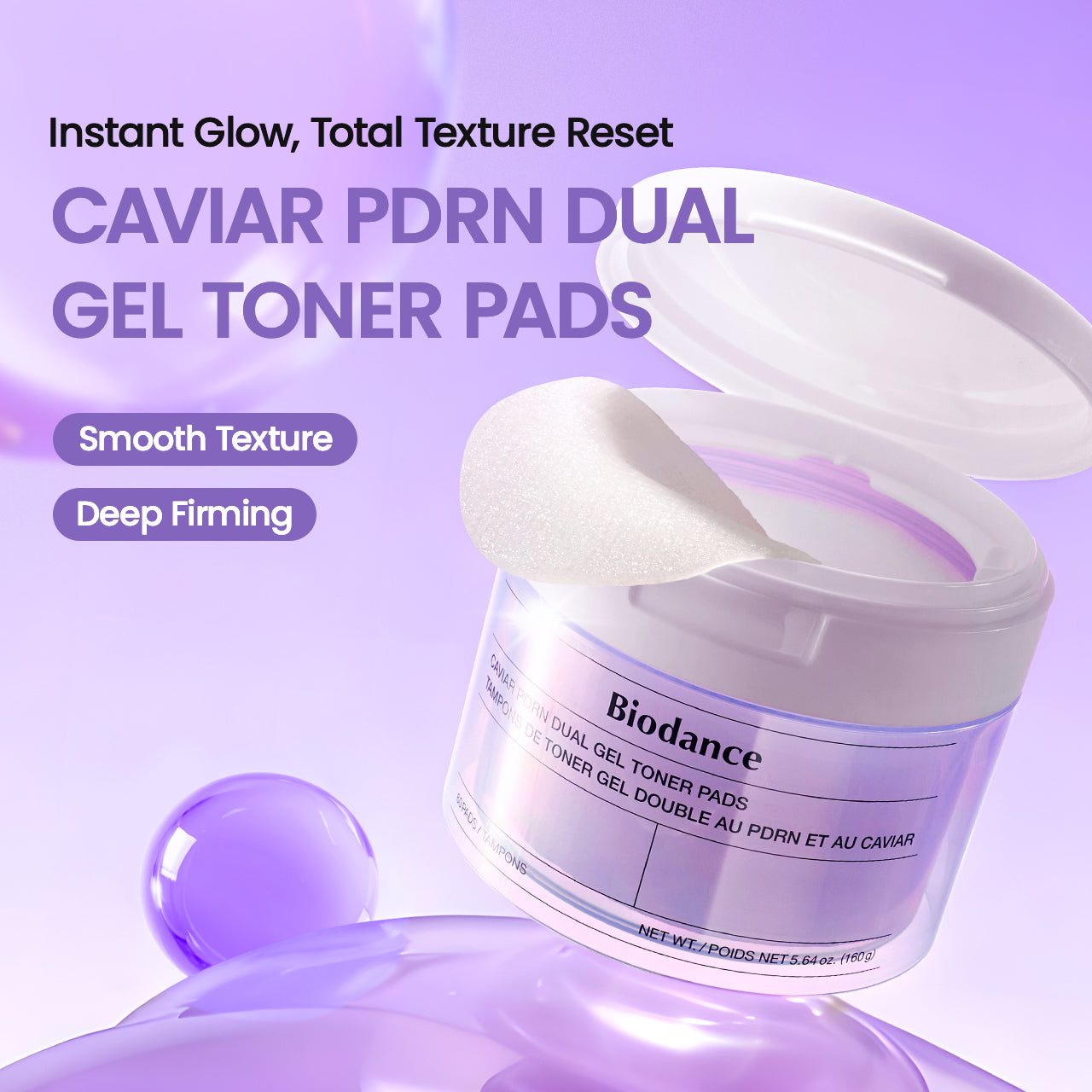Caviar PDRN Dual Gel Toner Pads