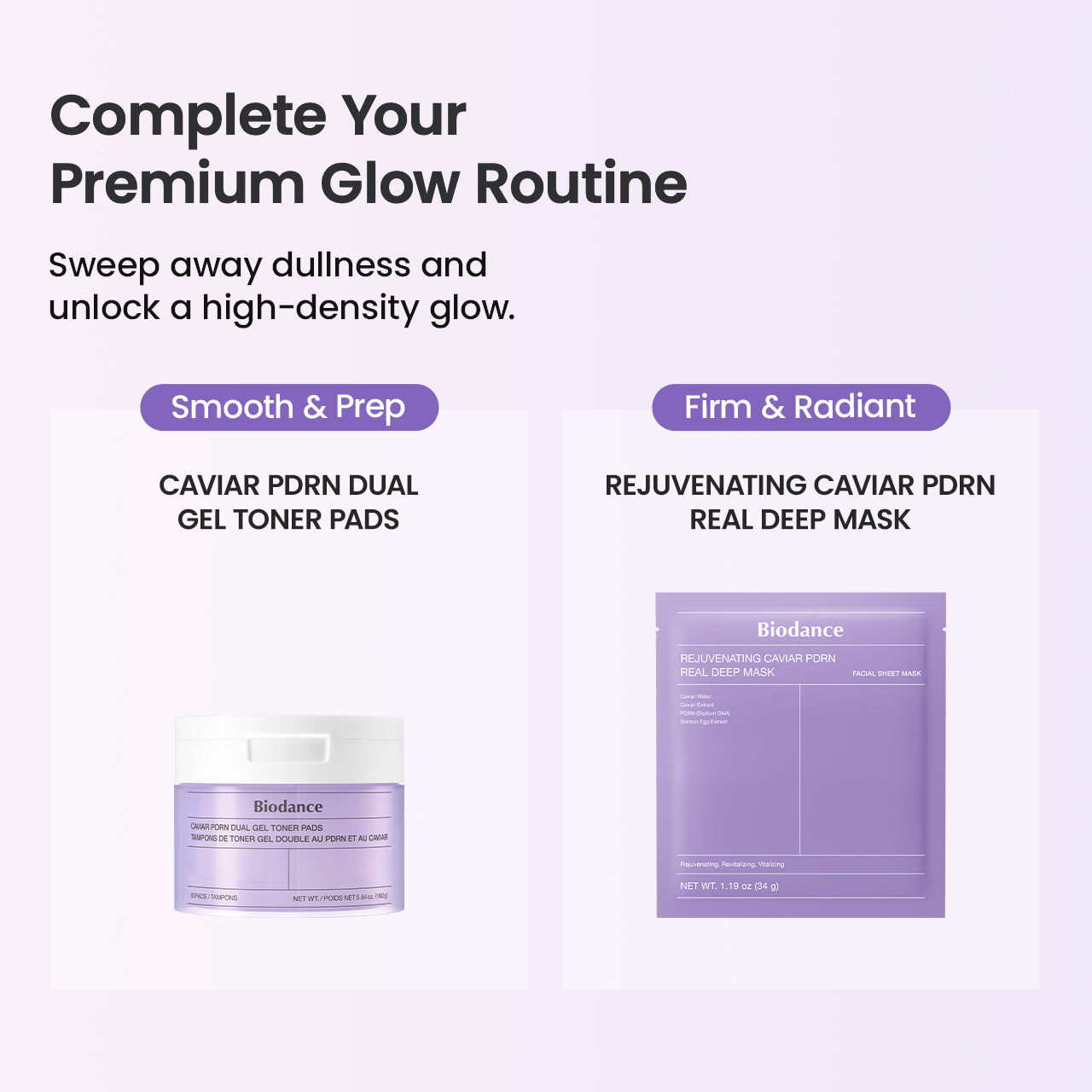 Caviar PDRN Dual Gel Toner Pads