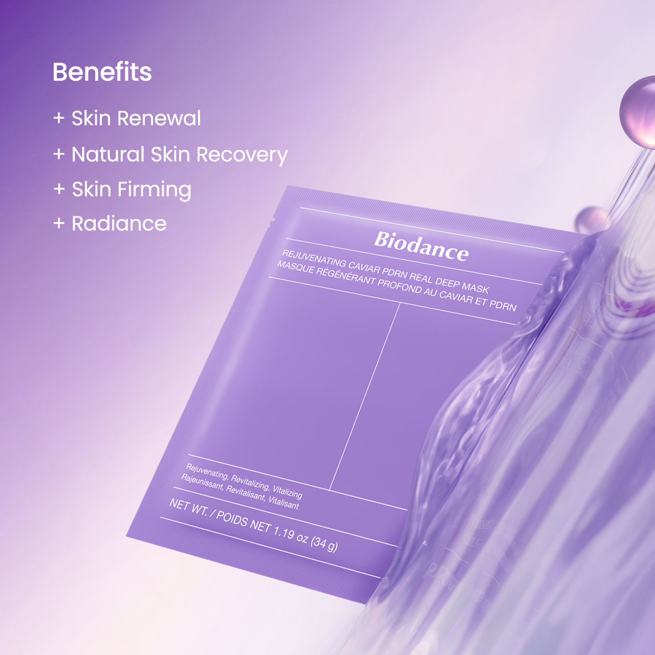 Rejuvenating Caviar PDRN Real Deep Mask