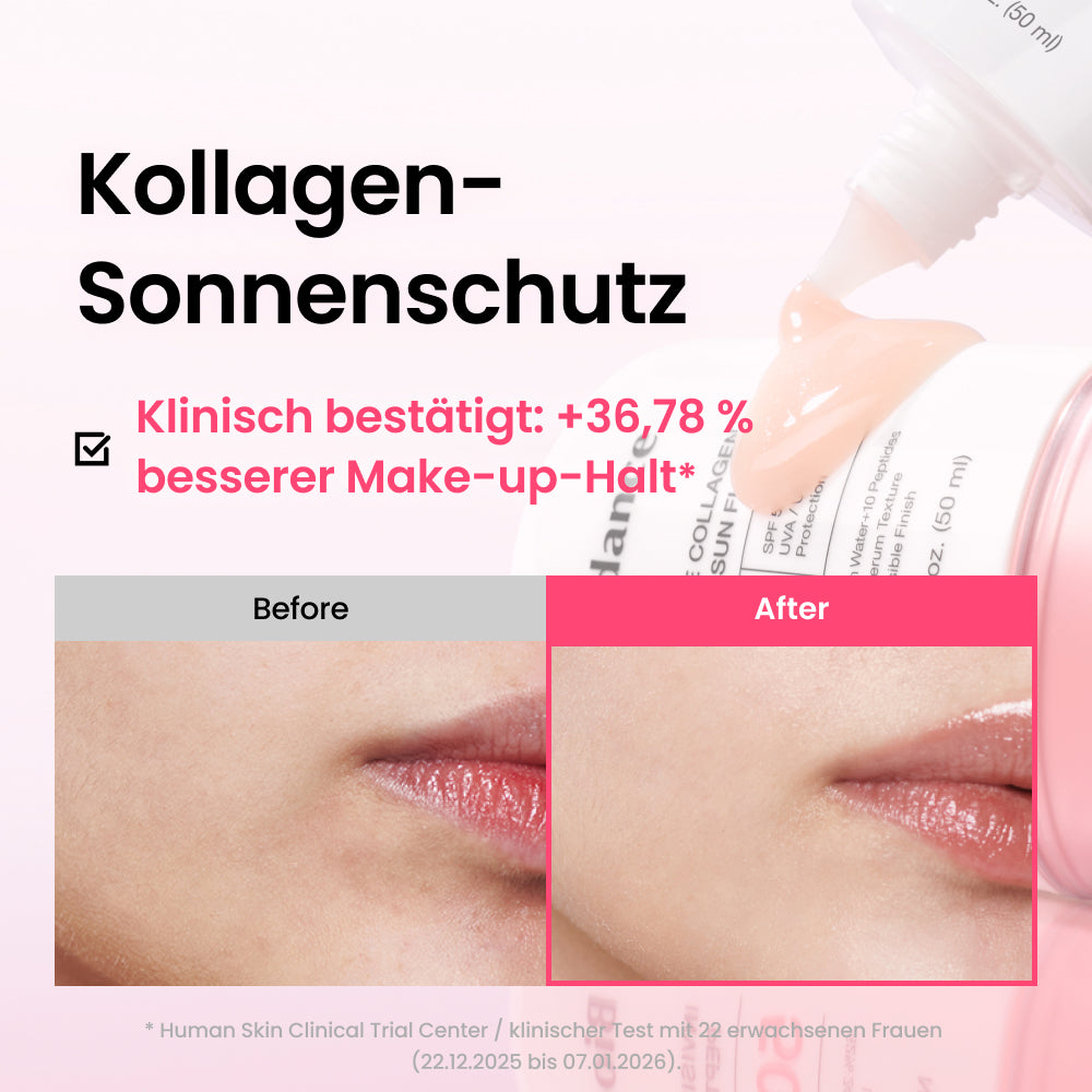 [Amazons Nr. 1 Hautpflegemarke] Kollagen Sonnenschutz | Besserer Make-up-Halt | SPF 50+, PA++++