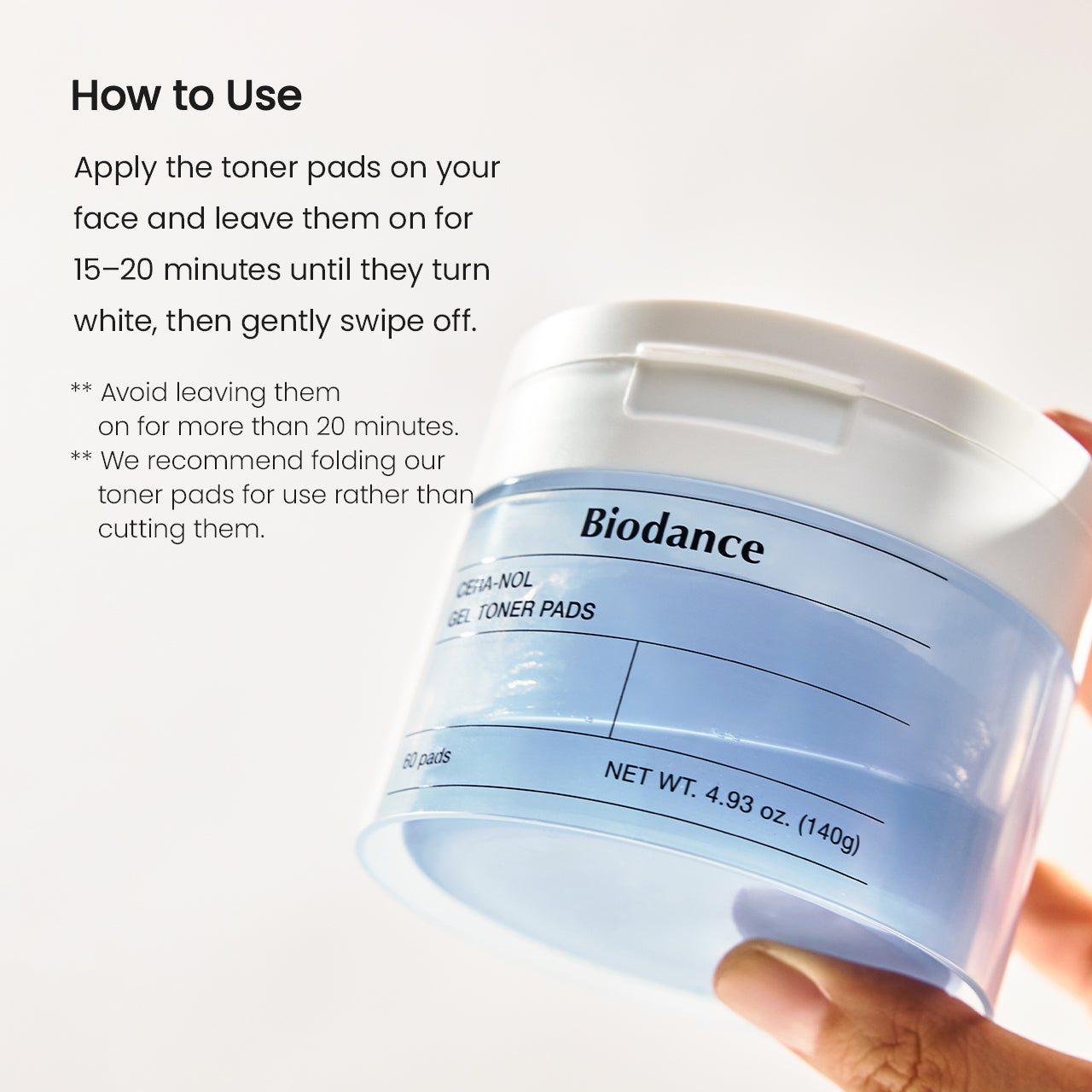 Cera-nol Gel Toner Pads – Biodance | Unmask Your Own Glow